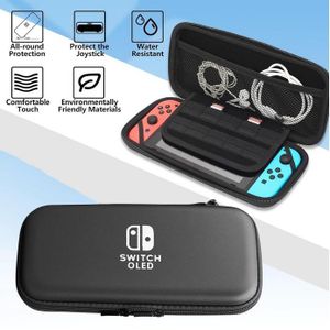 Pochette pour Nintendo Switch OLED Sac de transport, Etui Coque De Protection Housse Nintendo Switch Ns Oled - Noir