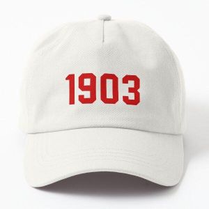 1903 Aberdeen rouge 2 casquette blanc unique