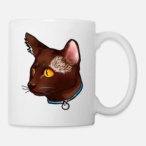 Havana Brown Cat Face Cats Kitty Present gift Mug, Haut Qualité , كأس ,كوب مخصص ,هدية عيد ميلاد