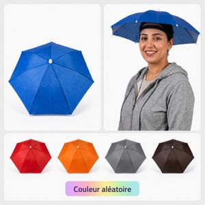Chapeau Parapluie Ajustable  Protection Contre le Soleil et la Pluie