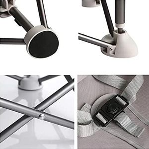 كرسي مرتفع قابل للطي للطفل، مقعد تغذية مدمج مع صينية قابلة للطي ومساحة تخزين، كرسي طفل محمول مع حزام أمان، مثالي للوجبات في المنزل والسفر والتخييم والنزهات