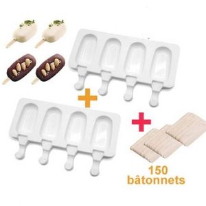 Moulle Magnum Silicone 2 Pièces Magnum Cake Silicone Moule Silicone Magnum  Cake Moulle Magnum Cake Mini Moulle A Magnum Cake Silicone Pour Dessert  Diy, Chocolat, Avec 50 Bâtonnets De Glace : 