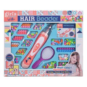 richtots Kit de pinces à cheveux premium pour filles, avec perles à enfiler et à tordre