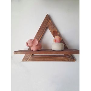 مجموعة 2 رفوف خشبيىة على شكل مثلث