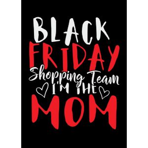 Black friday shopping team  Poster Chambre Haute Qualité