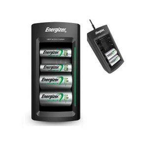 Energizer شاحن عالمي متعدد الاستخدامات للبطاريات AAA، AA، C، D و 9v