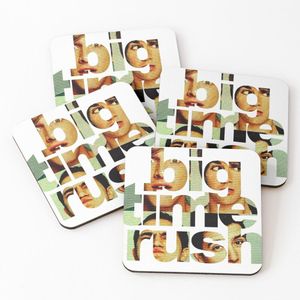 4 Dessous de Verre La tournée des grandes époques du chanteur pop sous tasse unique 