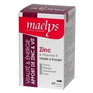 Maelys Zinc Boite de 60Gélules - Gluconate de zinc