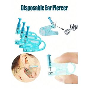 Kit Pistolet de Perçage d’Oreille Jetable – Outil de Perçage Stérile avec Clous d’Oreilles, Facile à Utiliser pour Oreille, Nez et Lèvre, Accessoire de Bijoux Corporels