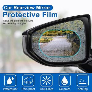 2pcs Autocollant de voiture Film imperméable à la pluie pour voiture  Rétroviseur Anti Water Mist Film