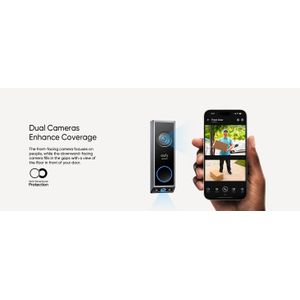 eufy Sonnette vidéo E340 avec caméra double et résolution 2K FHDand chime 