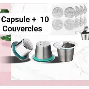 Capsule réutilisable Rechargeable Nespresso pour Machine à café Cafetière  i-Cafilas Inox au meilleur prix