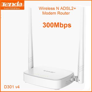 Modem Routeur sans fil Tenda D301 Wi-Fi N300 ADSL2 (D301-V4) prix