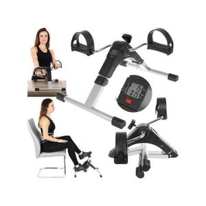 Mini vélo d’exercice Pédale de vélo réglable avec écran LCD