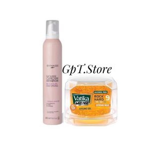 Byphasse Mousse Définition Boucles (300ml)+ Gel coiffant Fixation Extrême Sans alcool (250ml)