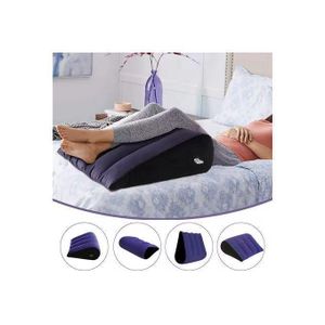 Coussin gonflable triangulaire pour le corps+ Pompe à air portable