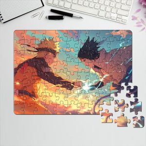 Puzzle Naruto Shippuden Anime & Manga Naruto And Sasuke Style 9 - Game & Toy For kids And Adults 88Pcs