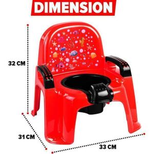 Siège de Toilette Éducatif avec Dossier Haut et Accoudoirs
