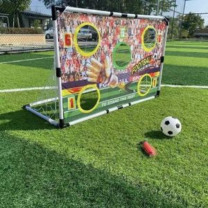 But de Football Enfant avec Cible + Ballon & Pompe – Jeu d'Entraînement Complet