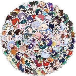 25 b01 Cute Anime Game Genshin Impact Stickers Decal Luggage Motorcycle