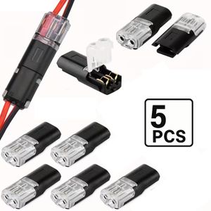 Lot de 5 Connecteurs Rapides de Fils Électriques – Raccordement Sans Soudure pour Auto, LED et Câblage Domestique