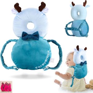 Coussin de Protection Bébé Anti-Chute – Design Forever Love Blue + Sticker 