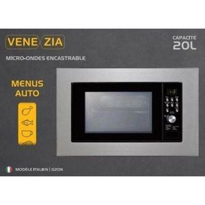 Venezia Micro-ondes et Four encastrable avec grill en acier inoxydable Italy