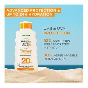 Fructis Ambre Solaire Hydra Protect, lotion de bronzage SPF 20