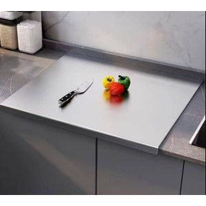 Planche de Découpe et Protection de Comptoir en Inox Multifonction
