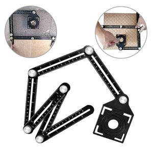 مسطرة مطوية لتحديد ثقوب البلاط، مسطرات زوايا متعددة الاستخدامات