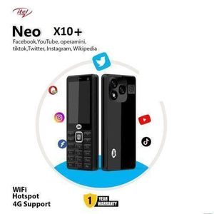Itel  Telephone gsm NEO X10+ 4G point d'accès Wi-Fi 2500mah Grand Écran-Noir