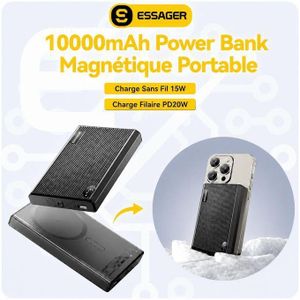 ESSAGER  ESD017 10000mAh 20W Magnetic Wireless Fast Charging Power Bank