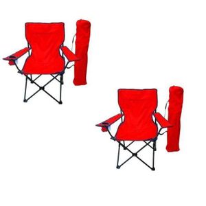 كرسيان للشاطئ كرسي تخييم مزود بحامل أكواب