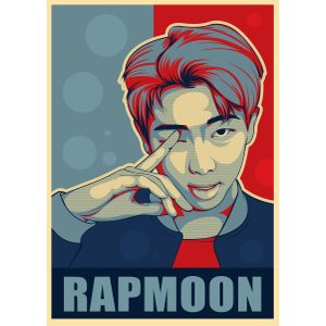 Rapmoon bts  Poster Chambre Haute Qualité
