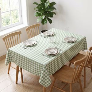 DWIRTY Nappe de Table Rabat Vert Oudayas (140x200 cm) - Collection Les Table du Maroc