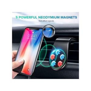 Support magnétique pour téléphone de voiture  pour iPhone Smartphone