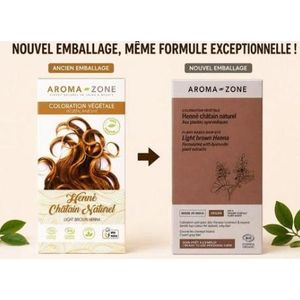 aromazone Coloration végétale Henné Châtain naturel BIO