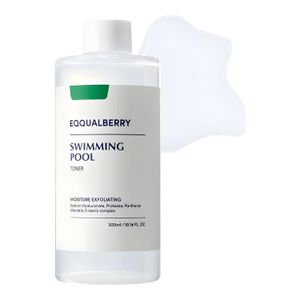 EQQUAL BERRY Toner Hydratant & Éclat - Sodium Hyaluronate, Protease, Panthenol - Soin Visage & Corps - 300ml