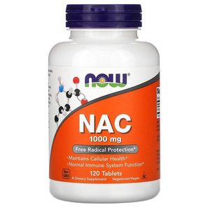 Now Foods NAC - N-acétyl cystéine, 1000 mg, 120 comprimés