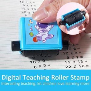 Math Roller Stamp Rose Étoile – Tampon Pédagogique pour Enfants
