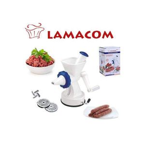 Lamacom Hachoir à viande manuel "Lamaplus" - Machine à saucisses - Machine à à pate