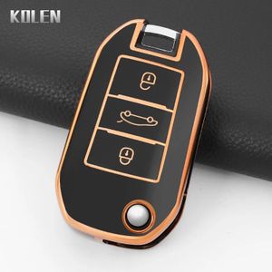 Coque en TPU  Peugeot 208 308 408 508 2008 3008 4008 5008 pour citroën C3 C4 CACTUS C6 C8 mode TPU étui pour clé de voiture housse de protection porte-clé