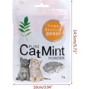 Catnip Feuilles et Poudre Naturelle de Cataire pour Chat (5,1g) – Stimulant de Jeu et Soin Dentaire