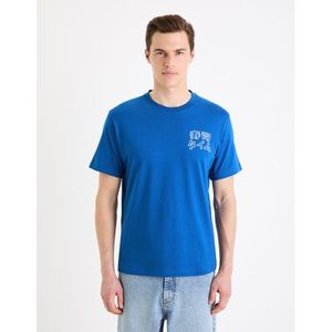 Celio T-shirt col rond imprimé en coton