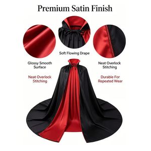 Black and Red Vampire Cape