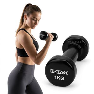 Body Haltères hexagonaux en caoutchouc durable – Poids pour entrainement fitness et musculation en salle