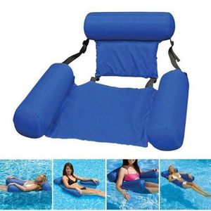 Matelas à air avec dossier flottant gonflable et pliable - Chaise de plage