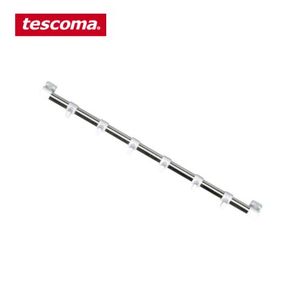Tescoma Barre De Suspension Presto 40cm, 6 Crochets Blancs