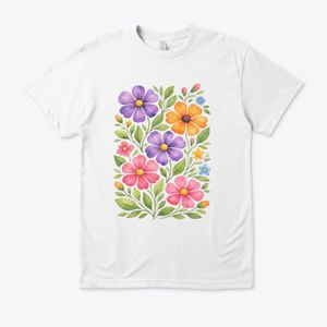 T shirt pour femme Jardin de Lumière - White