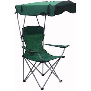 Chaises de camping avec auvent, chaise de pelouse portable, avec porte-gobelet